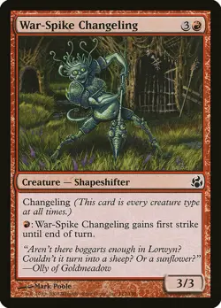 1x War-Spike Changeling - NM English MTG - Morningtide - Image 1