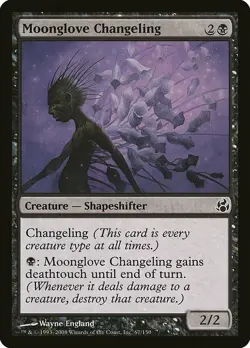 1x Moonglove Changeling - NM English MTG - Morningtide - Image 1