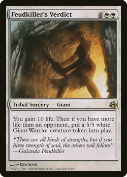 1x Feudkiller's Verdict - NM English MTG - Morningtide - Image 1