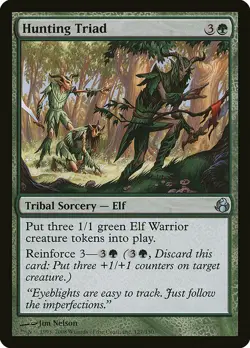1x Hunting Triad - NM English MTG - Morningtide - Image 1
