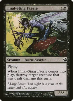 1x Final-Sting Faerie - NM English MTG - Morningtide - Image 1