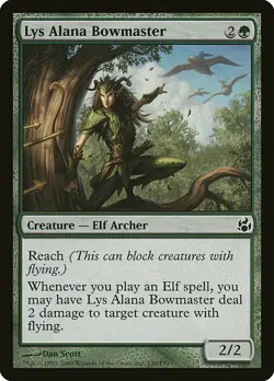 1x Lys Alana Bowmaster - NM English MTG - Morningtide - Image 1