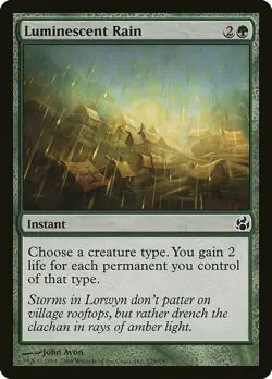 1x Luminescent Rain - NM English MTG - Morningtide - Image 1