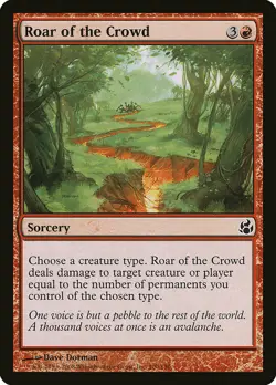 1x Roar of the Crowd - NM English MTG - Morningtide - Image 1