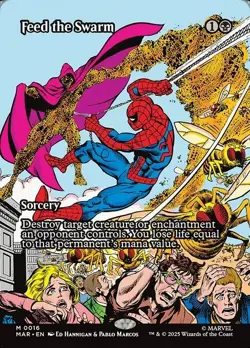 Feed the Swarm (MAR 016) MTG Spider-Man Marvel Universe - NM - Mythic - Image 1