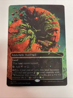 Raging Ravine (0125) (Borderless) (Galaxy Foil) Edge of Eternities: Rare - Image 1