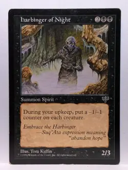 MTG Harbinger of Night Mirage MIR 128/350 Regular Rare - Image 1