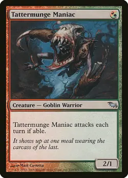 1x Tattermunge Maniac - NM English MTG -Shadowmoor - Image 1