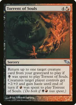 1x Torrent of Souls - NM English MTG -Shadowmoor - Image 1