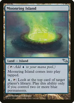 1x Moonring Island - NM English MTG -Shadowmoor - Image 1