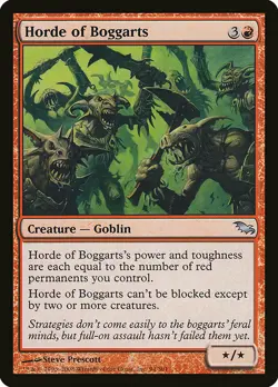 1x Horde of Boggarts - NM English MTG -Shadowmoor - Image 1