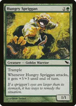 1x Hungry Spriggan - NM English MTG -Shadowmoor - Image 1