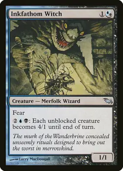 1x Inkfathom Witch - NM English MTG -Shadowmoor - Image 1