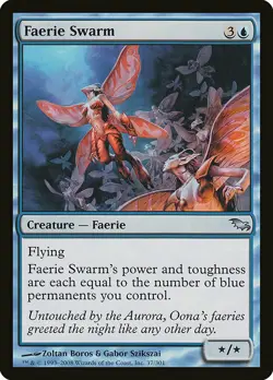 1x Faerie Swarm - NM English MTG -Shadowmoor - Image 1