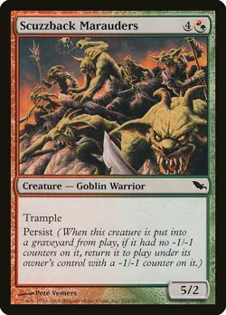 1x Scuzzback Marauders - NM English MTG -Shadowmoor - Image 1