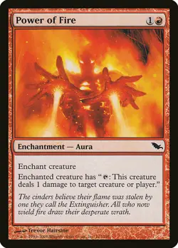 1x Power of Fire - NM English MTG -Shadowmoor - Image 1