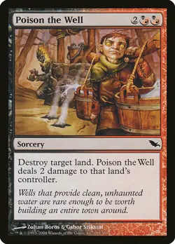 1x Poison The Well - NM English MTG -Shadowmoor - Image 1