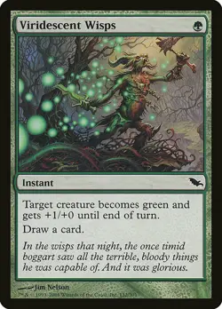 1x Viridescent Wisps - NM English MTG -Shadowmoor - Image 1