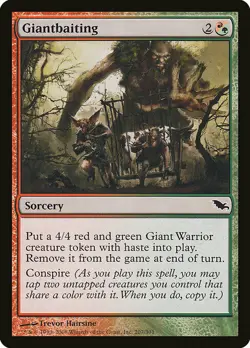 1x Giantbaiting - NM English MTG -Shadowmoor - Image 1