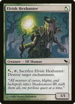 1x Elvish Hexhunter - NM English MTG -Shadowmoor - Image 1