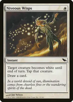 1x Niveous Wisps - NM English MTG -Shadowmoor - Image 1