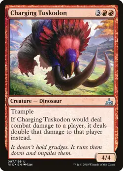 Charging Tuskodon [Rivals of Ixalan] Magic MTG - Image 1