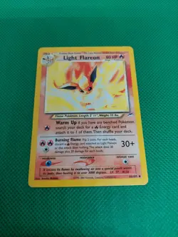 Pokemon TCG Light Flareon Neo Destiny 46/105 Regular Unlimited Uncommon - Image 2