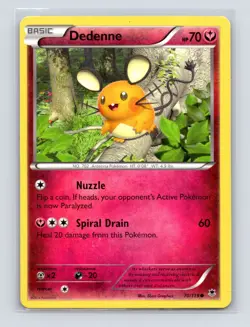 Pokemon TCG Dedenne 70/119 XY - Phantom Forces Normal MP - Image 1