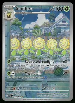 Sunflora 169/167 Illustration Rare Holo NM Pokemon SV06: Twilight Masquerade - Image 1