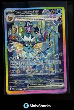 2025 POKEMON PRISMATIC EVOLUTIONS #149/131 VAPOREON EX SPECIAL ILLUSTRATION RARE - Image 1