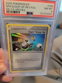2005 Pokemon EX Delta Species Scoop Up Rev Foil Stamped PSA 8 #100 - Image 1
