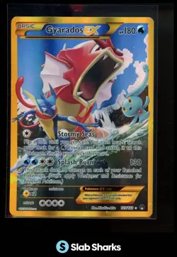 2016 POKEMON XY BREAKPOINT #123/122 GYARADOS EX SECRET RARE - Image 1