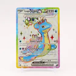 Lapras ex - 158/142 Stellar Crown Full Art Pokemon - NM/MINT - Image 1