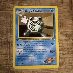 MISTY’S POLIWHIRL - 1st Edition Gym Heroes - 53/132 - Uncommon Pokemon TCG NM - Image 1
