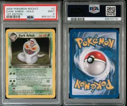 2000 Team Rocket Dark Arbok #2 1st Edition Holo PSA 9 - Image 1