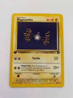 Magnemite 60/82 Pokemon Team Rocket 1st Edition Common NM/MINT 2000 box-S3 - Image 1