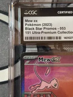 Pokemon TCG 2023 Ultra Premium Collection Mew EX Promo #053 CGC 10 - Image 2