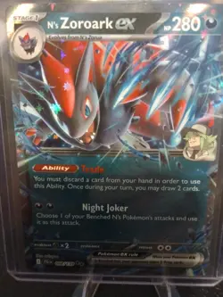 N's Zoroark ex 098/159 Journey Together Double Rare Pokemon Scarlet & Violet - Image 3