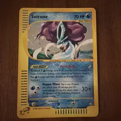 Suicune H25/H32 Aquapolis Holo Rare Legendary Pokemon TCG Nintendo E-Reader MP - Image 1