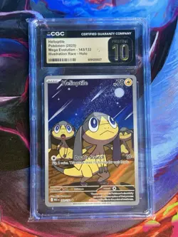 Helioptile Pokemon (2025)Mega Evolution - 143/132Illustration Rare PRISTINE 10 - Image 1