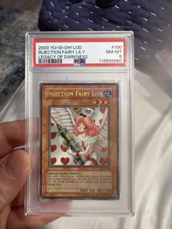PSA 8 Injection Fairy Lily LOD-100 Legacy of Darkness Unlimited Yu-Gi-Oh! TCG - Image 1
