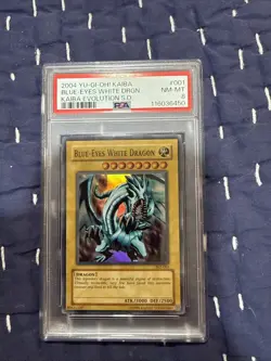 PSA 8 Blue-Eyes White Dragon SKE-001 Holo Yugioh Kaiba Evolution - Image 1