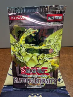 Yu-Gi-Oh! Flaming Eternity 1st Edition English Sealed Booster Pack Yugioh Rare - Image 1