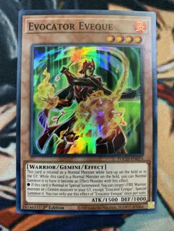 Evocator Eveque TOCH-EN015 Super Rare 1st Edition Yu-Gi-Oh Toon Chaos Yu Gi Oh - Image 1