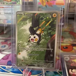 Emolga 112/086 SV Black Bolt Illustration Rare Near Mint English Pokemon Card - Image 1