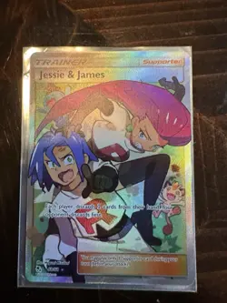 Pokemon TCG Jessie & James Trainer Full Art Ultra Rare Card 68/68 Hidden Fates - Image 1