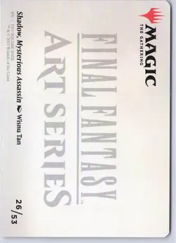 Shadow, Mysterious Assassin Art Card S Art Series: FINAL FANTASY 26 NM - Image 2