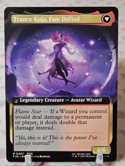 497 Kuja, Genome Sorcerer (Extended Art) Final Fantasy NM Card MTG Rare FIN FFIX - Image 2