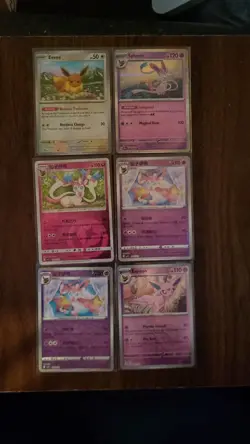 Pokemon TCG Holo Eevee/Eeveelutions Card Bundle 17 Cards Near Mint Condition - Image 1