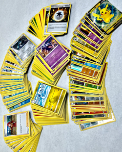 2022 Lot 465 Various Pokemon Trading Card Basic Common Full Reverse Holo Trainer - Image 1